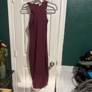 Superdown Backless Burgundy Dress